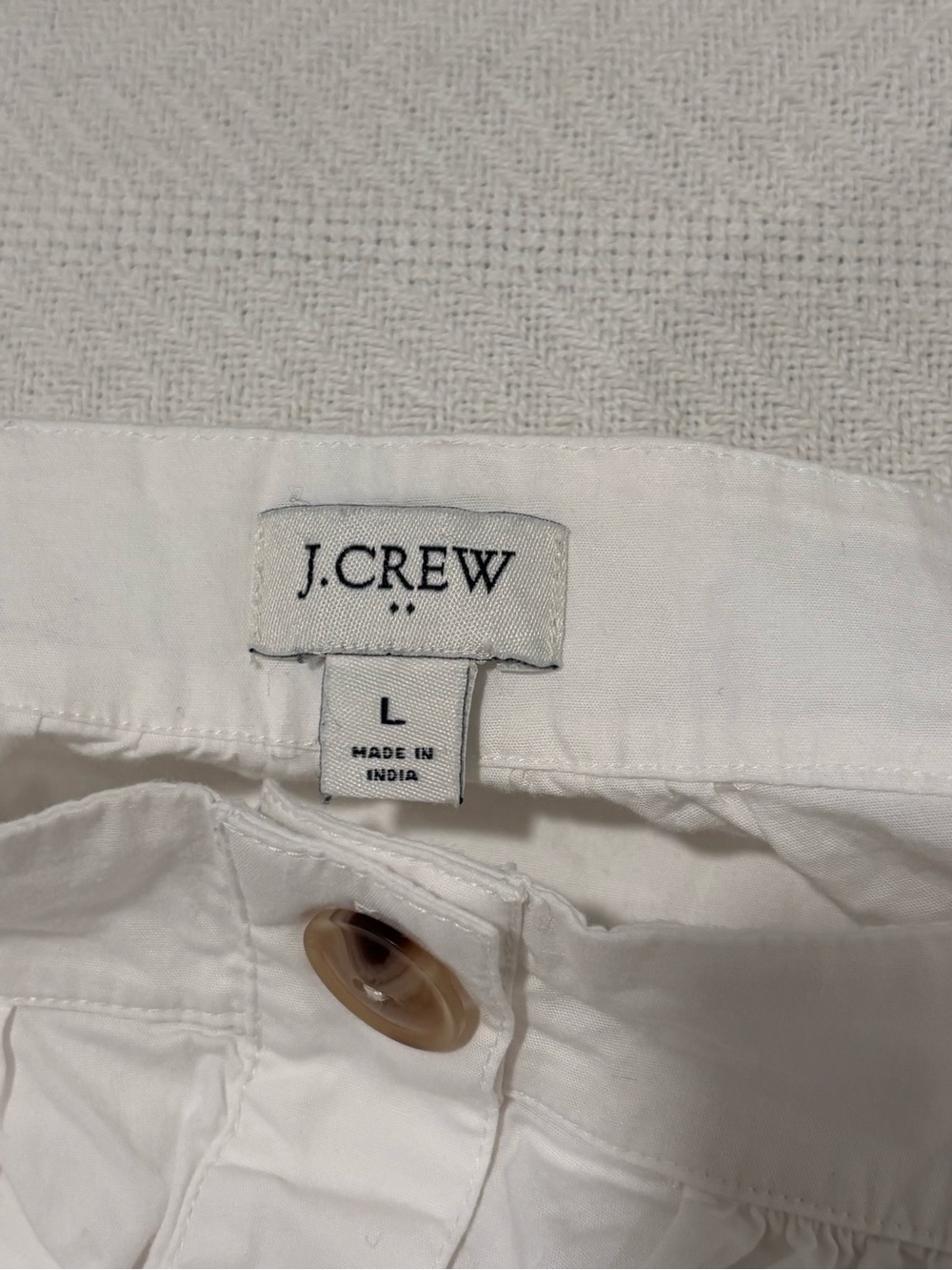 J. Crew White Square-Neck Puff Sleeve Button Top - Picture 6 of 10